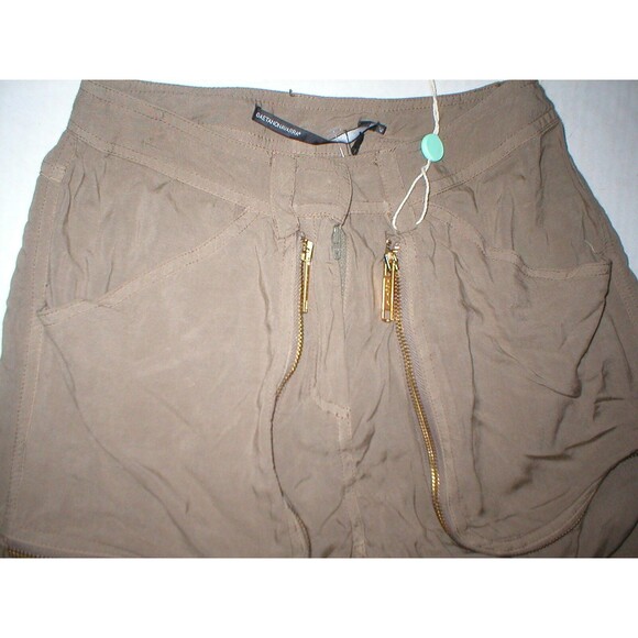 New Womens Designer Pants Italy 40 2 4 Brown Viscose Gaetano Navarra Jogger NWT - Picture 2 of 7